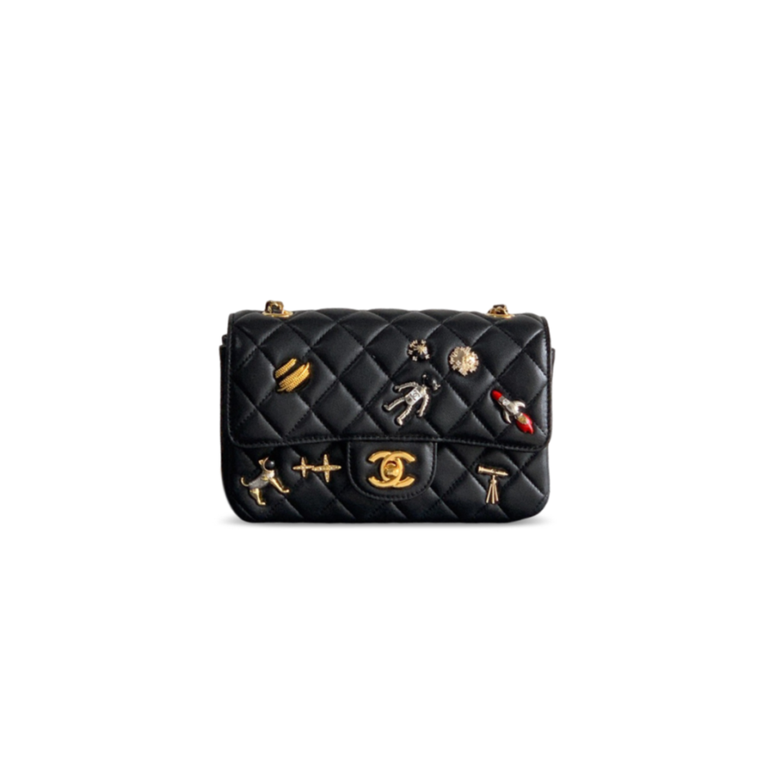 CHANEL MINI CLASSIC FLAP 11.12 HANDBAG (21*14*8cm)